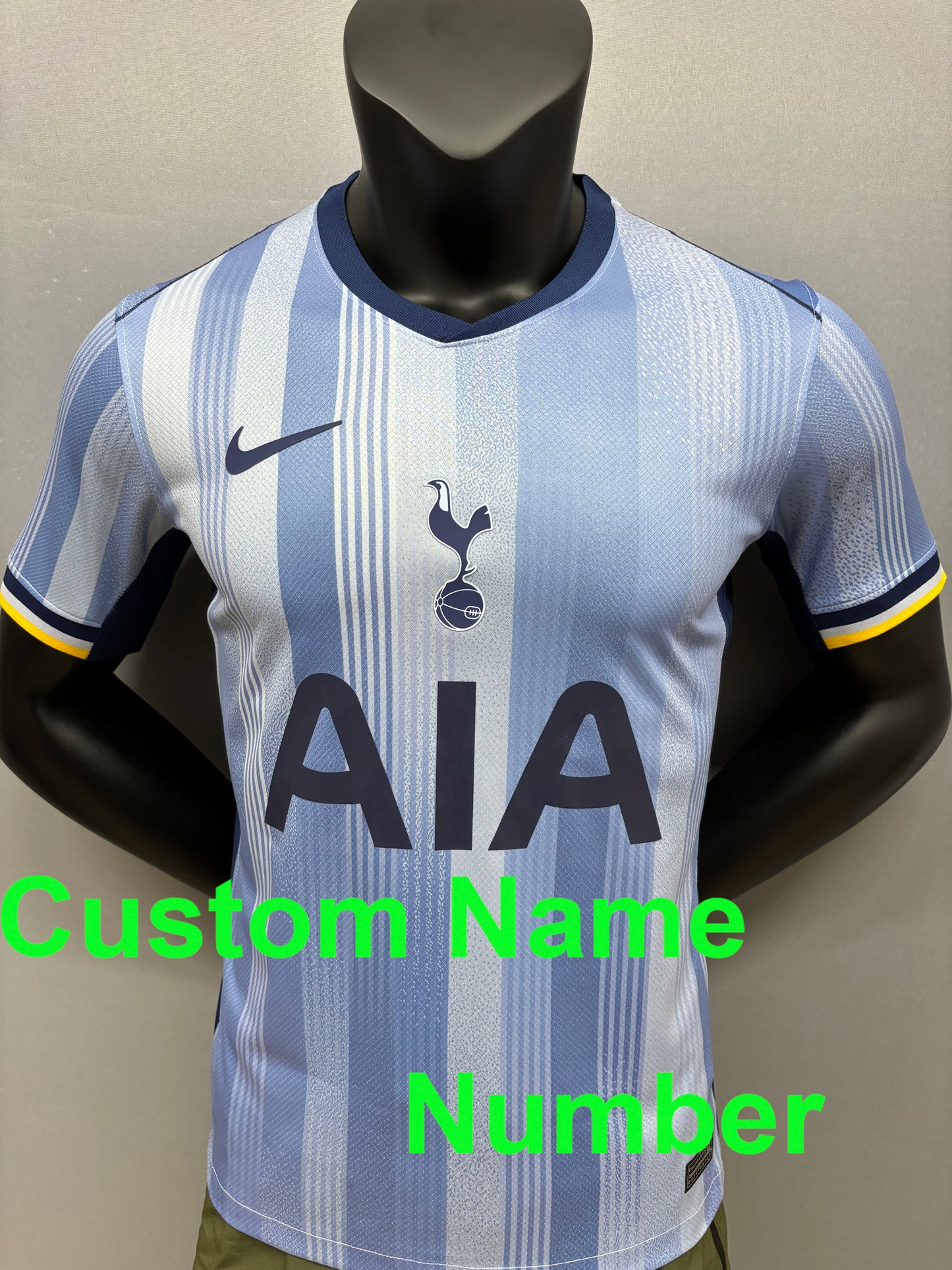 2024 /25 Tottenham Hotspur FC men's jersey with customizable name and number, Tottenham Hotspur FC home away third jersey, 10-15 Days to destination.