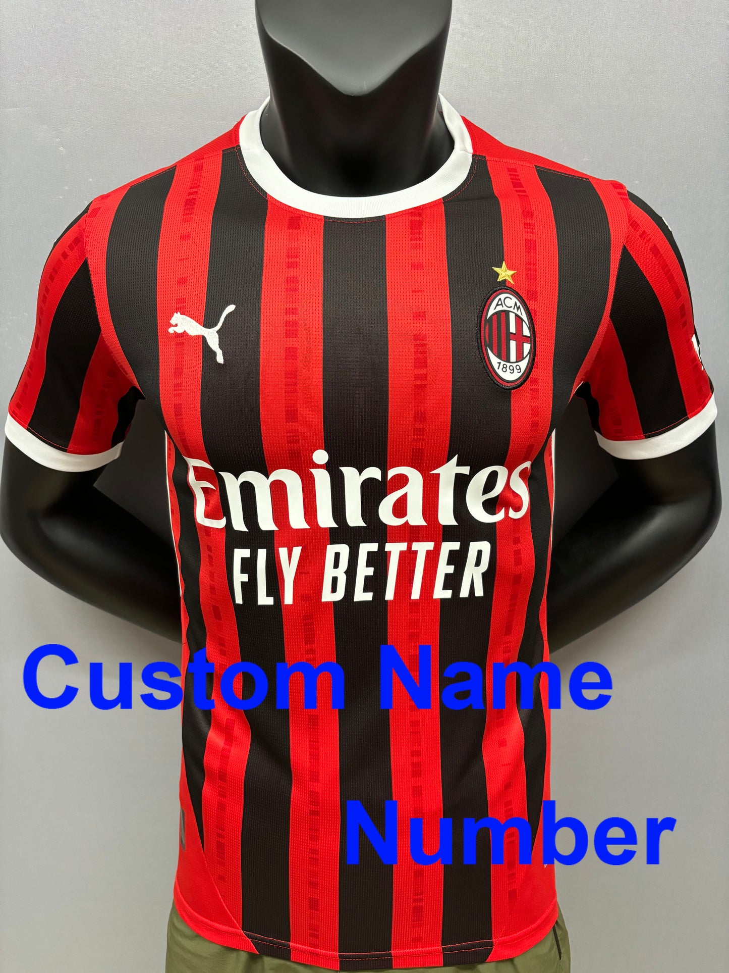 2024 /25  AC Milan jersey for men, Name and number can be customized, AC Milan home away third jersey fourth shirt,Keeper, 10-15 Days to your destinatio