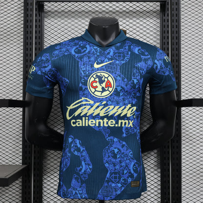 2024/25 Club América Away Blue Shirt for Men, Club América Jerseys Name and Number customizable, 10-20 Days to Delivery in Your Address