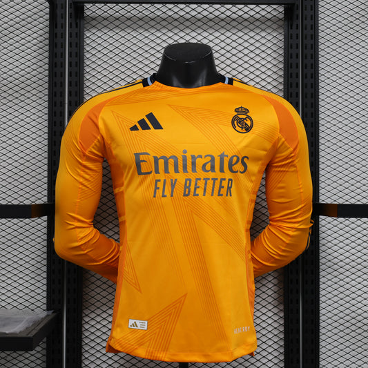 2024/25 Real Madrid Away Long Sleeve Shirt  for Men, Real Madrid Jerseys Name and Number customizable, 10-20 Days to Delivery in Your Address