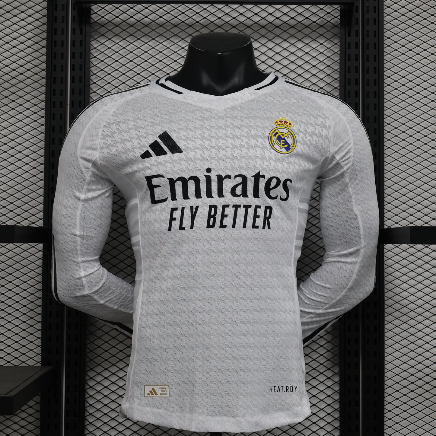 2024/25 Real Madrid Home Long Sleeve Shirt for Men, Real Madrid Jerseys Name and Number customizable, 10-20 Days to Delivery in Your Address