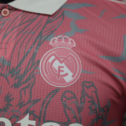 2024-25 Real Madrid Dragon Pink Shirt for Mens, Name Number Customised  Real Madrid Pink Jerseys for Adults, Player Version