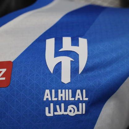 2024-25 Al-Hilal Away Shirt for Men, Name and Number Customize Football Jerseys, Player Version