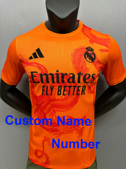 2024 /25 Real Madrid Year of the Dragon shirt for men, Name and number can be customized, Real Madrid Year of the Dragon Jersey,White Y3, 10-15 Days to your destinatio