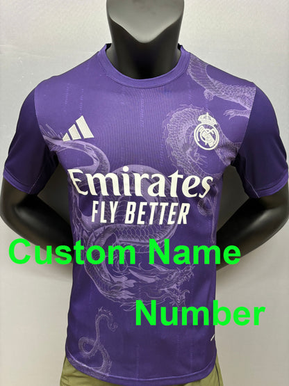 2024 /25 Real Madrid Year of the Dragon shirt for men, Name and number can be customized, Real Madrid Year of the Dragon Jersey,White Y3, 10-15 Days to your destinatio