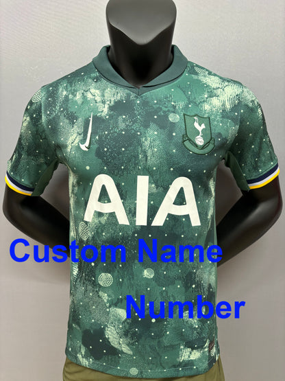 2024 /25 Tottenham Hotspur FC men's jersey with customizable name and number, Tottenham Hotspur FC home away third jersey, 10-15 Days to destination.