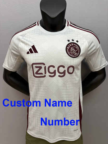 2024 /25 Ajax jersey for men, Name and number can be customized, Ajax home away third jersey 10-15 Days to destination