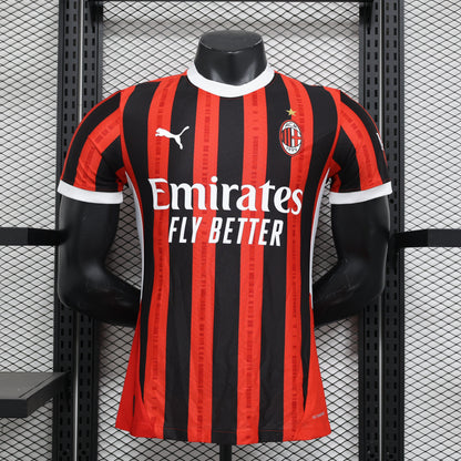 2024-25 AC Milan FC Home Shirt for Mens, Name Number Customised  AC Milan Football Jerseys forAdults, Player Version