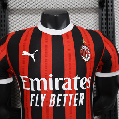 2024-25 AC Milan FC Home Shirt for Mens, Name Number Customised  AC Milan Football Jerseys forAdults, Player Version